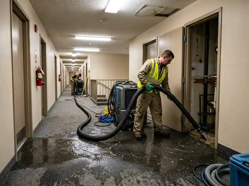 multi-unit-apartment-hallway-f-005 — frequently asked questions, Emergency Burst Pipe Water Extraction & Removal in Bellmawr…